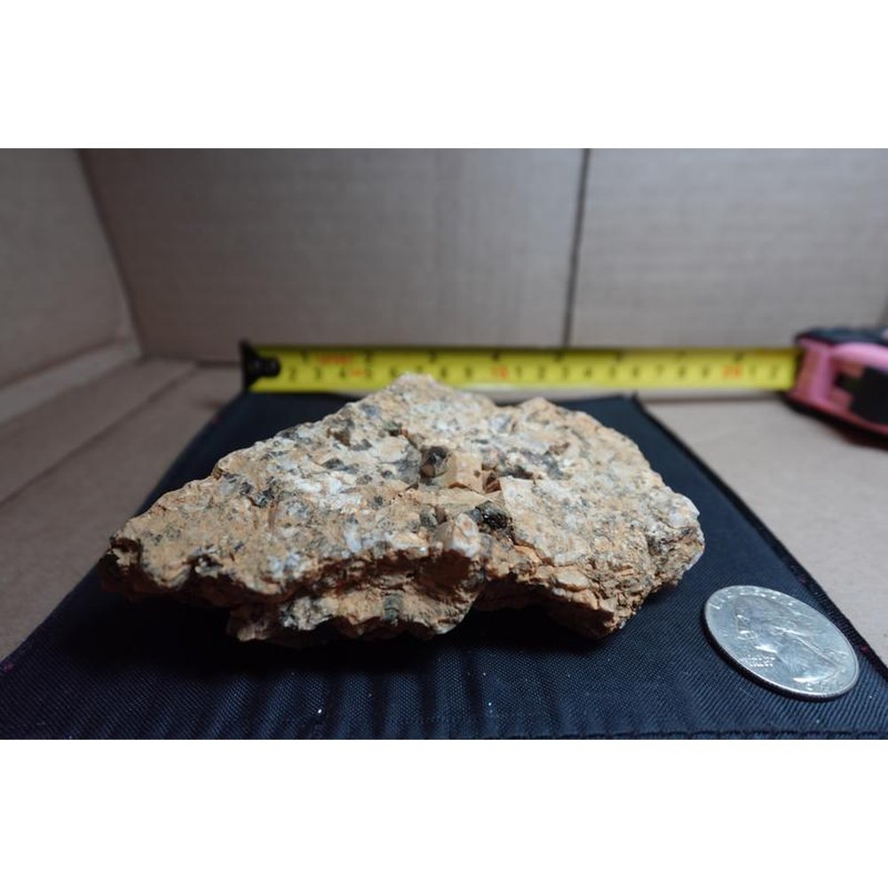 Pegmatite mix: smoky quartz, feldspar (amazonite-var), schorl